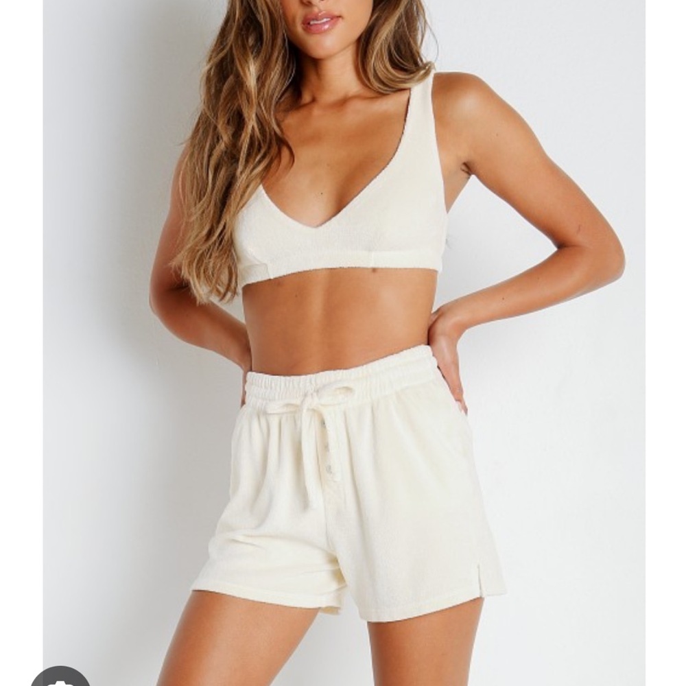 Donni Terry bralette and short set